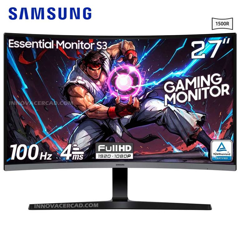 MONITOR 27 ESSENTIAL S3 D390 CURVO LS27D390GANXZA VA FHD - 4MS 100HZ HDMI - VGA