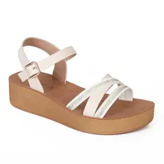 STHEF - SANDALIA MUJER CASUAL OFF WHITE 8023