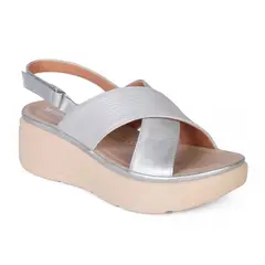 STHEF - SANDALIA MUJER CASUAL PLATA 8001