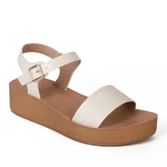 STHEF - SANDALIA MUJER CASUAL OFF WHITE 8021