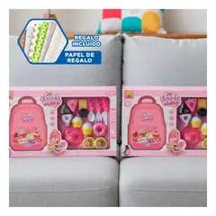 GENERICO - Juego de Reposteria para Niños con Mochila Portatil de 24pzs Y+Papel Regalo