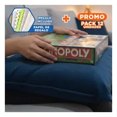 GENERICO - Pack12 Tablero Serie Mod2 Verde con Fichas para Juego Familiar Hogar Y+Papel Regalo