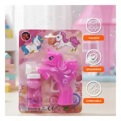 GENERICO - Juguete de Burbujas de Unicornio Fucsia para Niñas