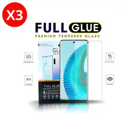 SHIELD - Pack x3 Mica Protector de Pantalla de Vidrio Full Glue 9H para Huawei Nova 9