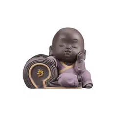 GENERICO - Maceta Artesanal - Monje Decorativo “Sabiduría”