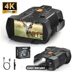 GENERICO - BINOCULAR CON VISION NOCTURA Y DIURNA LINTERNA Y BRUJULA