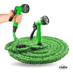 GENERICO - MANGUERA EXTENDIBLE 22.5 CON PISTOLA DE RIEGO
