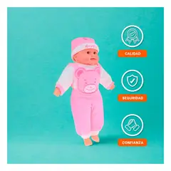 GENERICO - Muñeca con Sonido 50cm Oso Rosado para Niñas y Juegos