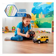 GENERICO - Carro Deportivo Control Remoto Camioneta Amarilla para Ninos Y+Papel Regalo