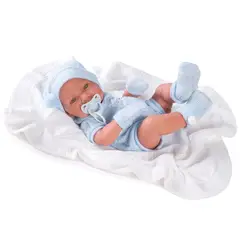 ANTONIO JUAN - Muñeca Bebé Recien Nacido Lui Toquillo 42 Cm
