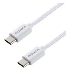 ADATA - CABLE USB-C a USB-C 1 mts 100W 480MB WHITE