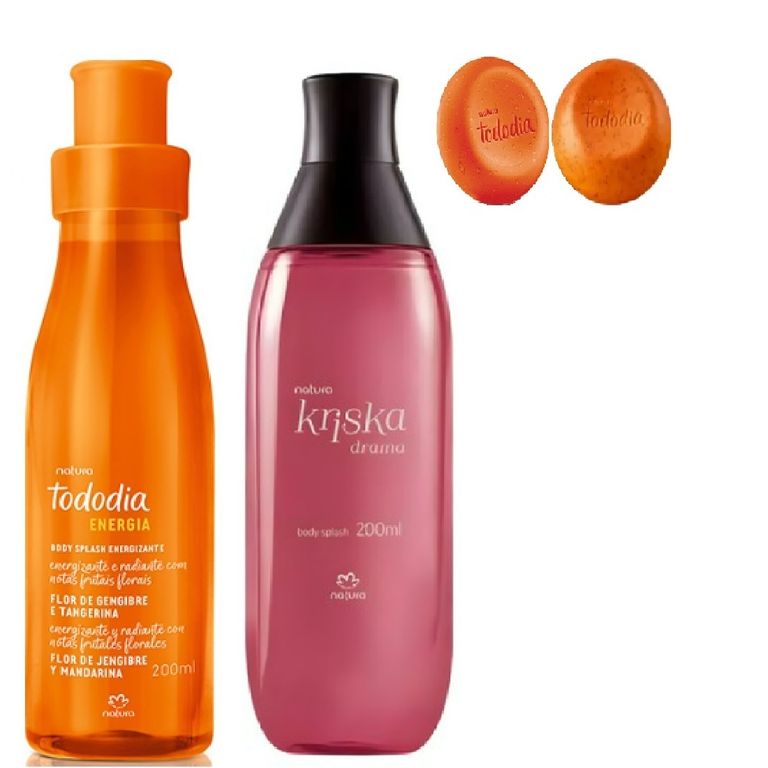 2 bodysplash 200ml y 2 jabones tododia 100g