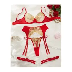 GENERICO - LENCERIA DE ENCAJE SEXY PORTALIGAS PARA DAMAS