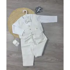 BANNITAS - Terno de niño DANIEL marfil