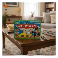 GENERICO - Coleccion de 8 Juegos Clasicos en 1 Monopoly y Ludo Set Familiar Multicolor Y+Ligas Regalo