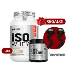 UNIVERSE NUTRITION - Proteína Iso Whey 11Kg Vainilla+Universe Nutrition 250g+Straps
