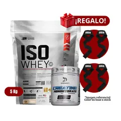 UNIVERSE NUTRITION - Proteína Iso Whey 5Kg Cookies+Dragon Pharma 300g+2 Straps