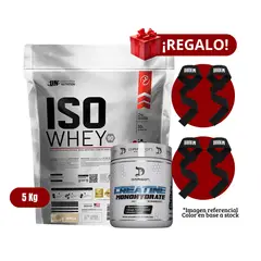 UNIVERSE NUTRITION - Proteína Iso Whey 5Kg Vainilla+Dragon Pharma 300g+2 Straps