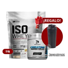UNIVERSE NUTRITION - Proteína Iso Whey 5Kg Vainilla+Dragon Pharma 1 Kg+Shaker