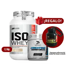 UNIVERSE NUTRITION - Proteína Iso Whey 11Kg Vainilla+Dragon Pharma 1 Kg+Portaproteína