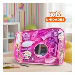 GENERICO - Pack6 Juguete Kit de Belleza y Maquillaje para Ninas de 3 a 14 Anos en Casa Y+Regalo Sticker