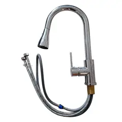 FRATELLI - Grifo Llave Mezcladora Monomando para Cocina al Mueble Acero 304 Cromada