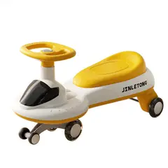 GENERICO - Twist Car Correpasillos Carrito Scooter con Luces Musical Amarillo