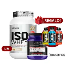 UNIVERSE NUTRITION - Proteína Iso Whey 11Kg Cookies+Ultimate Nutrition 1 Kg+XB