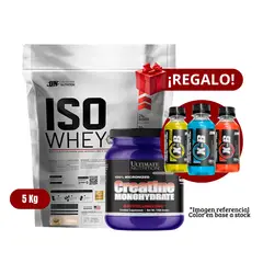 UNIVERSE NUTRITION - Proteína Iso Whey 5Kg Cookies+Ultimate Nutrition 1 Kg+XB