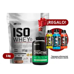 UNIVERSE NUTRITION - Proteína Iso Whey 5Kg Chocolate+Optimum Nutrition 300g+XB