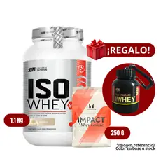 UNIVERSE NUTRITION - Proteína Iso Whey 11Kg Vainilla+MyProtein 250g+Portaproteína