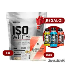 UNIVERSE NUTRITION - Proteína Iso Whey 5Kg Vainilla+MyProtein 250g+XB