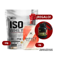 UNIVERSE NUTRITION - Proteína Iso Whey 5Kg Cookies+MyProtein 1 Kg+Portaproteína
