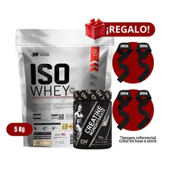 UNIVERSE NUTRITION - Proteína Iso Whey 5Kg Vainilla+Dorian Yates 300g+2 Straps