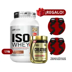 Universe Nutrition - Proteína Iso Whey 11Kg Chocolate+Level Pro 500g+2 Straps