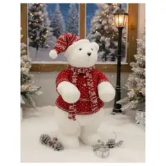 GENERICO - Oso Navideño Decorativo Tierno Elegante y Perfecto para tu Hogar