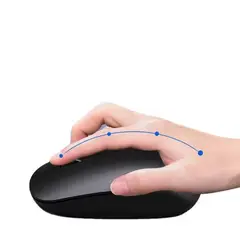 GENERICO - Mouse TURQUEZA 2.4 GHz a pila USB inalámbrico para computadora