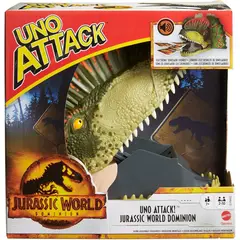JURASSIC WORLD - UNO Edición con Dilofosaurio Lanzacartas