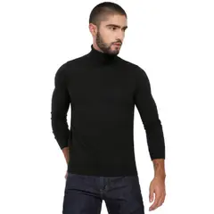 GENERICO - Polo Camiseta Calentador térmico para Hombre cuello alto cafarena