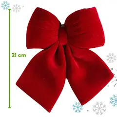 GENERICO - Lazo Navidad Rojo Arbol Navideño Lazo - Mide 21 cm