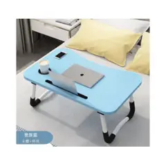 GENERICO - ESCRITORIO PORTATIL PLEGABLE PARA LA CAMA COLOR CELESTE