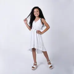 FORBER - VESTIDO DE NIÑA BLANCO