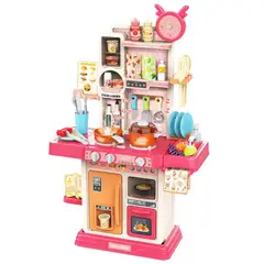 GENERICO - Cocina Infantil con Luz Sonido y Vapor Juego de Cocina con Accesorios para Niños