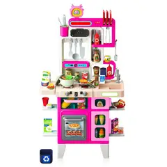 GENERICO - Cocina Infantil con Luz Sonido Agua y Accesorios Rosado