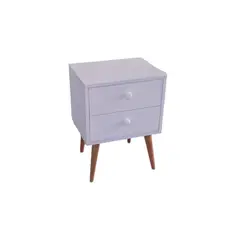 GENERICO - Velador blanco equilibrio entre diseño y funcionalidad