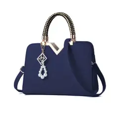 GENERICO - Cartera V Exclusiva Fashion Elegante Azul