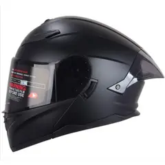 CES - CASCO MOTO HOKEN NEGRO MATE HK3 ABATIBLE ARTICULADO