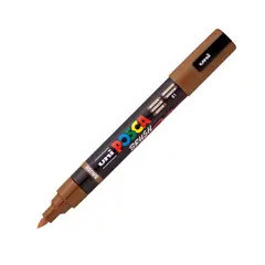 POSCA - Marcador Punta Brush PC-5BR Marrón