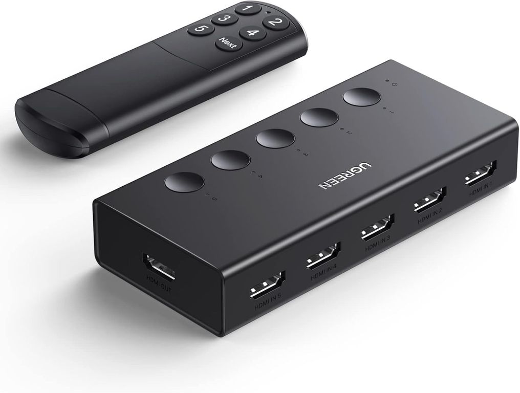 Switch HDMI 5 Entradas 1 Salida 4K@60Hz