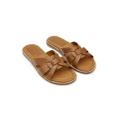 M'ANDINA - Sandalias de Cuero sin taco Lauren